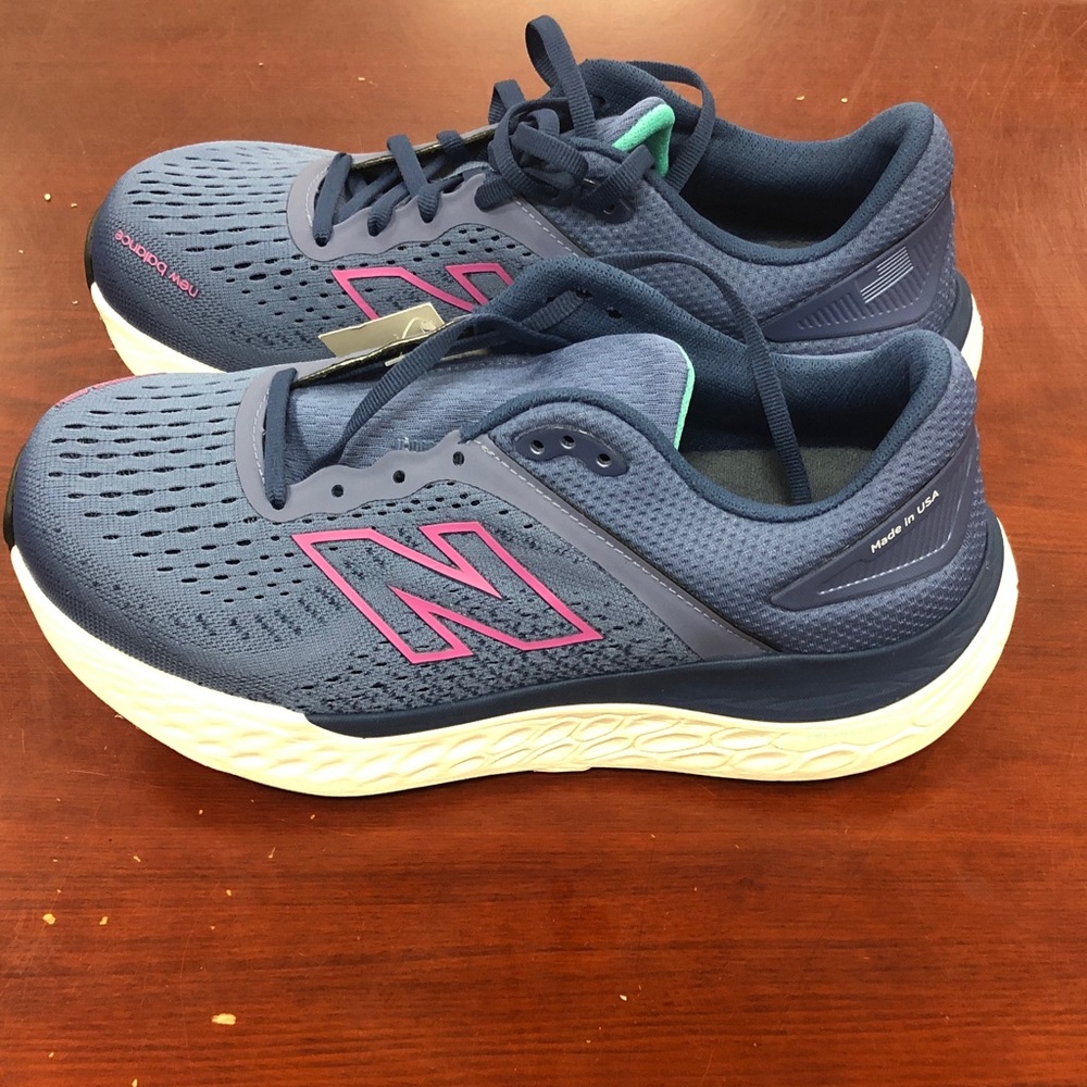 New Balance Fresh Foam X Blue and Pink Athletic Shoes